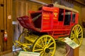 Old Wells Fargo Wagon from the Wild West at the Museum of the Historic San Diego, California Royalty Free Stock Photo