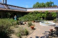 Typical Spanish style villa patio Royalty Free Stock Photo