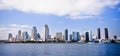 San Diego City Skyline along Harbor