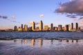 San Diego City Skyline Sunset