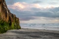 San Diego County Coastline During Sunset