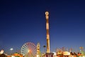 San Diego County Fair Scene At Night Royalty Free Stock Photo