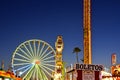 San Diego County Fair Scene At Night Royalty Free Stock Photo