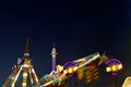 San Diego County Fair Scene At Night Royalty Free Stock Photo