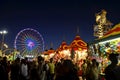 San Diego County Fair Scene At Night Royalty Free Stock Photo