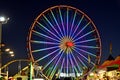 San Diego County Fair Scene At Night Royalty Free Stock Photo