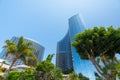 San Diego Downtown District.  Modern Architecture, Low Angle View Royalty Free Stock Photo