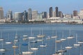 San Diego Downtown and Harbor Royalty Free Stock Photo