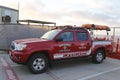 San Diego Fire-Rescue Lifeguard car in La Jolla, California Royalty Free Stock Photo