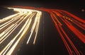 The San Diego 405 Freeway at night