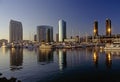 Harbor in Seaport Village ,San Diego Royalty Free Stock Photo