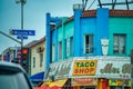 San Diego - July 31, 2017: Mission Beach streets in the morning Royalty Free Stock Photo