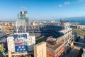 SAN DIEGO - JULY 29, 2017: Petco Park and Coronado Bridge on background. San Diego attracts 20 million people annually