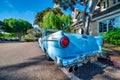 San Diego - July 30, 2017: Tourists, streets and buildings along Seaport Village and Embarcadero Park Royalty Free Stock Photo