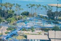 Aerial view of the famous SeaWorld Royalty Free Stock Photo