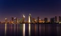 San Diego lights panorama 2 Royalty Free Stock Photo