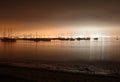 San Diego Marina at night Royalty Free Stock Photo