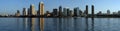 San Diego - Morning Skyline Panoramic Royalty Free Stock Photo