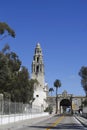 San Diego Museum of Man and entrance to Balboa Park in San Diego, California Royalty Free Stock Photo