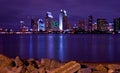 San Diego nightline Royalty Free Stock Photo