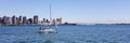A San Diego Panorama on a Sunny Day Royalty Free Stock Photo