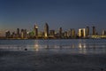 San Diego Skyline at Dusk Royalty Free Stock Photo