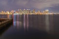 San Diego Skyline at Dusk Royalty Free Stock Photo