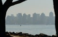 San Diego Skyline from Harbor Island Royalty Free Stock Photo