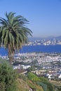 San Diego skyline and harbor, view from Shelter Island, San Diego, California Royalty Free Stock Photo