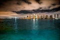 San Diego skyline at night Royalty Free Stock Photo