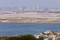 San Diego skyline from Point Loma island California. Royalty Free Stock Photo