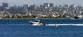 San Diego Skyline with Sailboats, America. Royalty Free Stock Photo