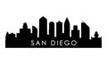 San Diego skyline silhouette.