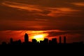 San Diego skyline at sunset