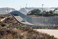 San Diego-Tijuana International Border Wall and Border Patrol Vehicle Royalty Free Stock Photo