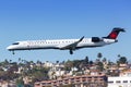 Air Canada Express Bombardier CRJ-700 airplane San Diego airport Royalty Free Stock Photo
