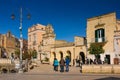 Piazza Vittorio Veneto. Matera. Basilicata. Apulia or Puglia. Italy Royalty Free Stock Photo