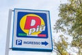 San Donato Milanese, Italy - October 15th, 2017: D Piu is budget discount supermarket