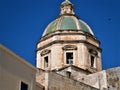 San Francesco d`Assisi Church in Trapani city, Sicily, Italy. Cupola, history and art Royalty Free Stock Photo