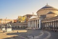 San Francesco Paola on Piazza del Plebiscito, Naples, Italy Royalty Free Stock Photo