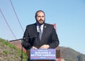 Denis Mulligan at a Press Conference on Infrastructure in San Francisco