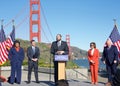 Denis Mulligan at a Press Conference on Infrastructure in San Francisco