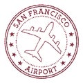 San Francisco Airport stamp.