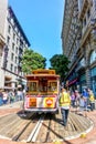 Historic Cable Car in San Francisco, California Royalty Free Stock Photo