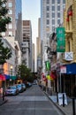 SAN FRANCISCO - APRIL 23, 2013 - Street view of Chinatown in San