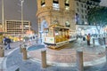 SAN FRANCISCO - AUGUST 7, 2017: Antique Cable Car on Powell Stre Royalty Free Stock Photo