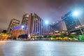 SAN FRANCISCO - AUGUST 5, 2017: Embarcadero city streets at night in summer season Royalty Free Stock Photo