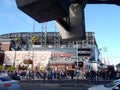 San Francisco Baseball Fans Gather at Oracle Park for Giants Game