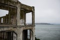 San Francisco Bay from Alcatraz island prison, California, United States Royalty Free Stock Photo