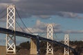 San Francisco Bay Bridge at Dusk Royalty Free Stock Photo